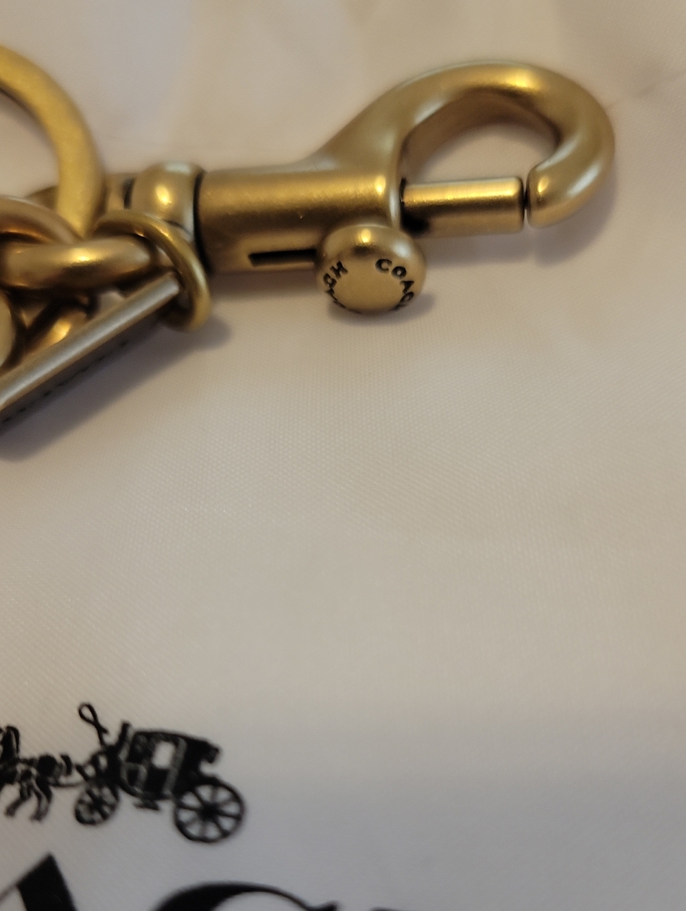 NWOT Coach Pretzel Charm - Picture 3 of 7